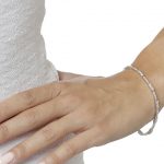 Diamond tennis bracelet 18 carat white gold.   Product Code : 13BW120