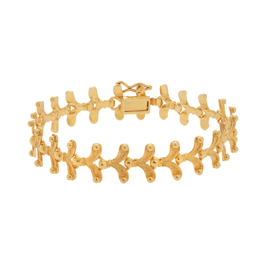 Bracelet 18 carat yellow gold inspired by the Ancient Greek jewellery.    Product Code : 488ΒΑ1610.