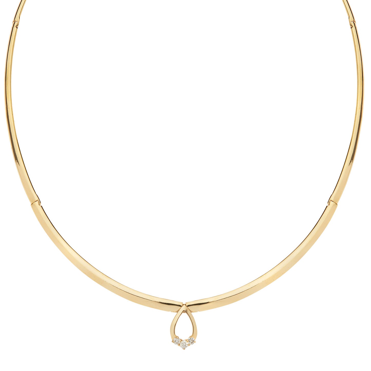 Necklace 18KT Yellow  Gold with Brilliant cut Diamonds.