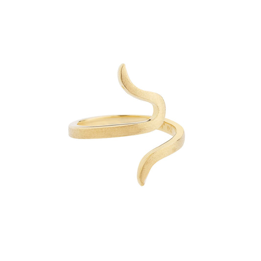 Spiral 18 carat gold ring.   Product Code : 324DA56Y