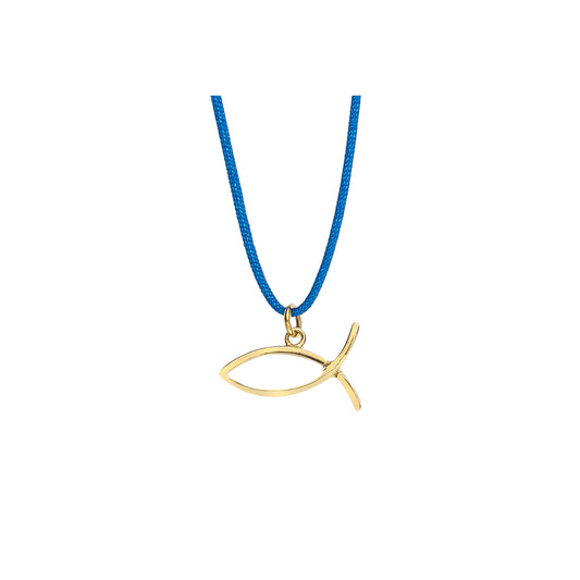Fish 18 carat yellow gold charm.  Fish symbolism is related to knowledge, transformation, creativity, eternity, and femininity. Code: 385ME022