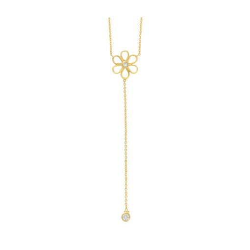 Diamond pendant 18 carat yellow gold