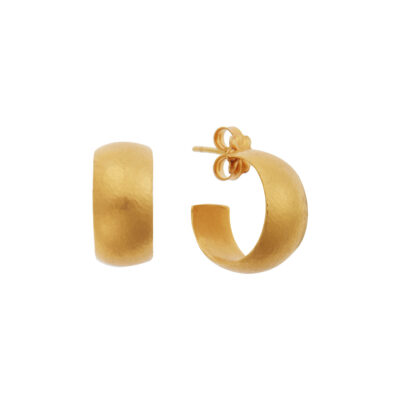 Earrings 18 carat yellow gold.